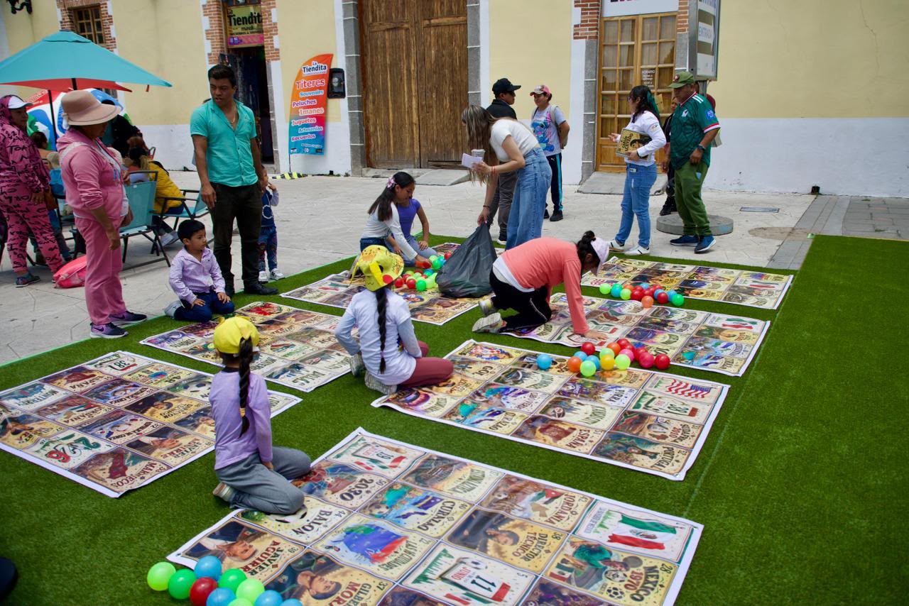 El Parque Juárez se convierte en una gran fiesta futbolera para las familias huamantlecas